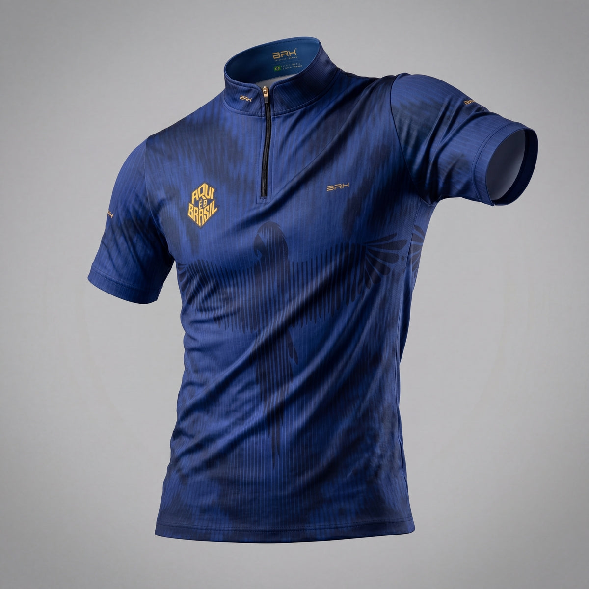 Camiseta Brk Aqui é o Brasil Arara Azul com Proteção UV50