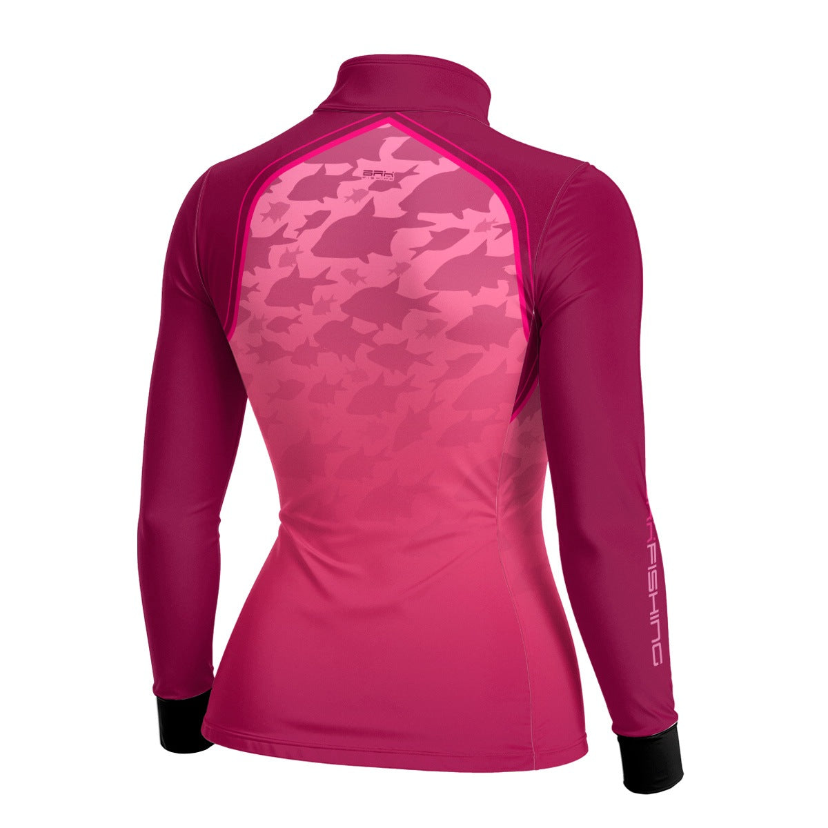 Camisa de Pesca Feminina Brk Cardume Rosa com Proteção UV50+