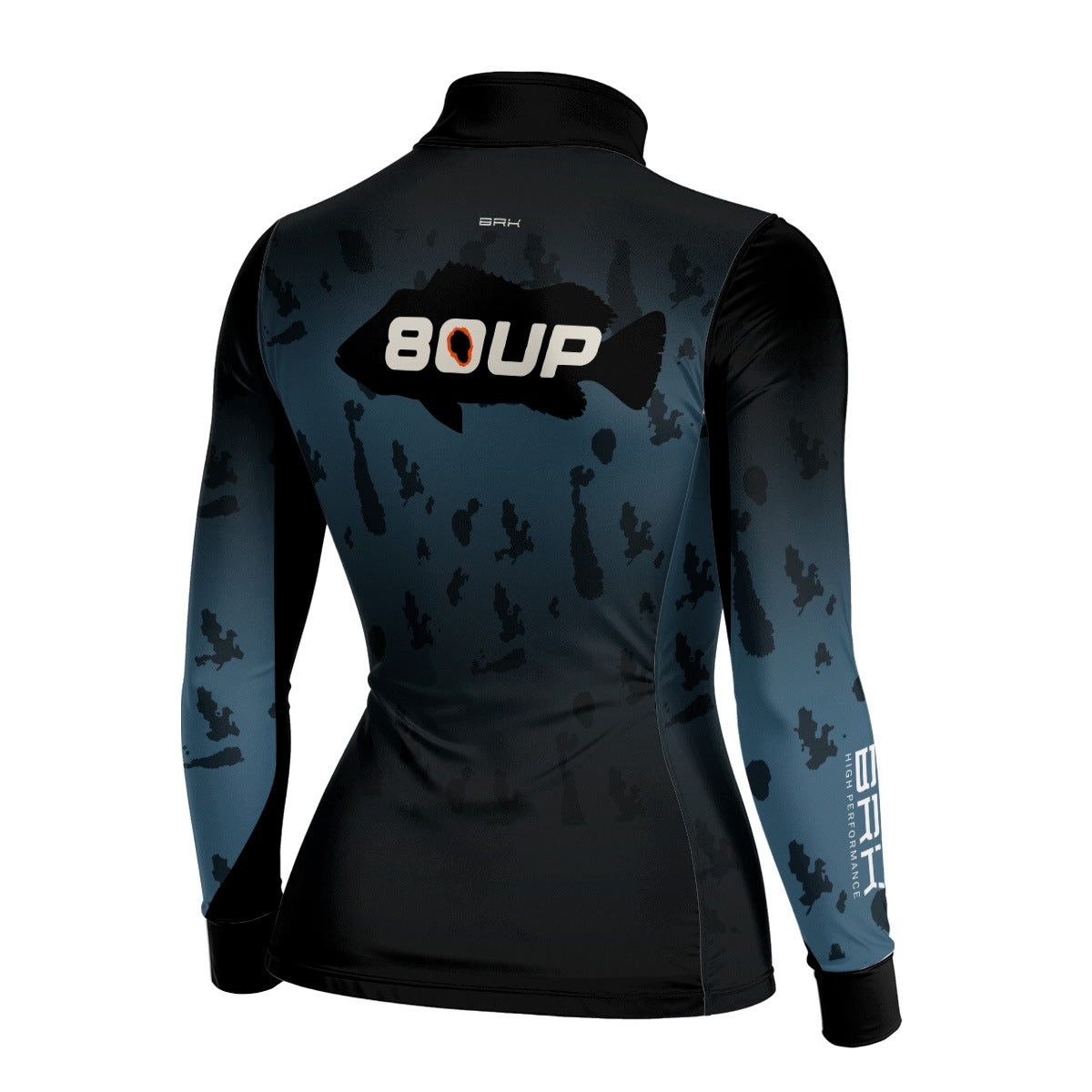 Camisa de Pesca Feminina Brk 80UP Azul com Proteção UV50