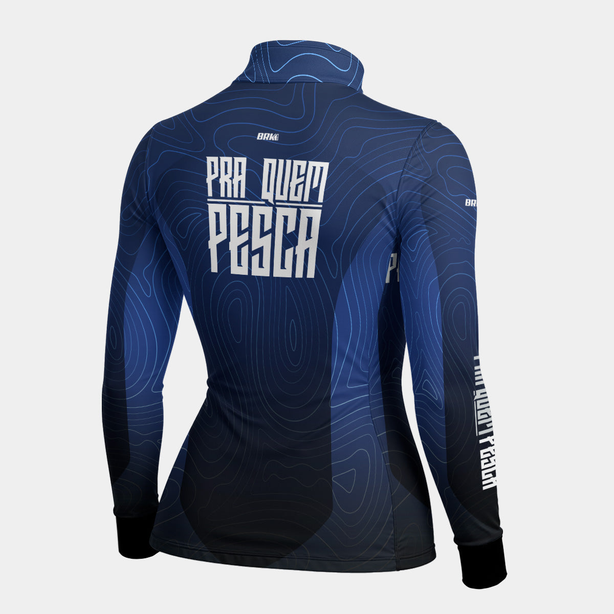 Camisa Feminina de Pesca Brk Pra Quem Pesca com Proteção UV50+
