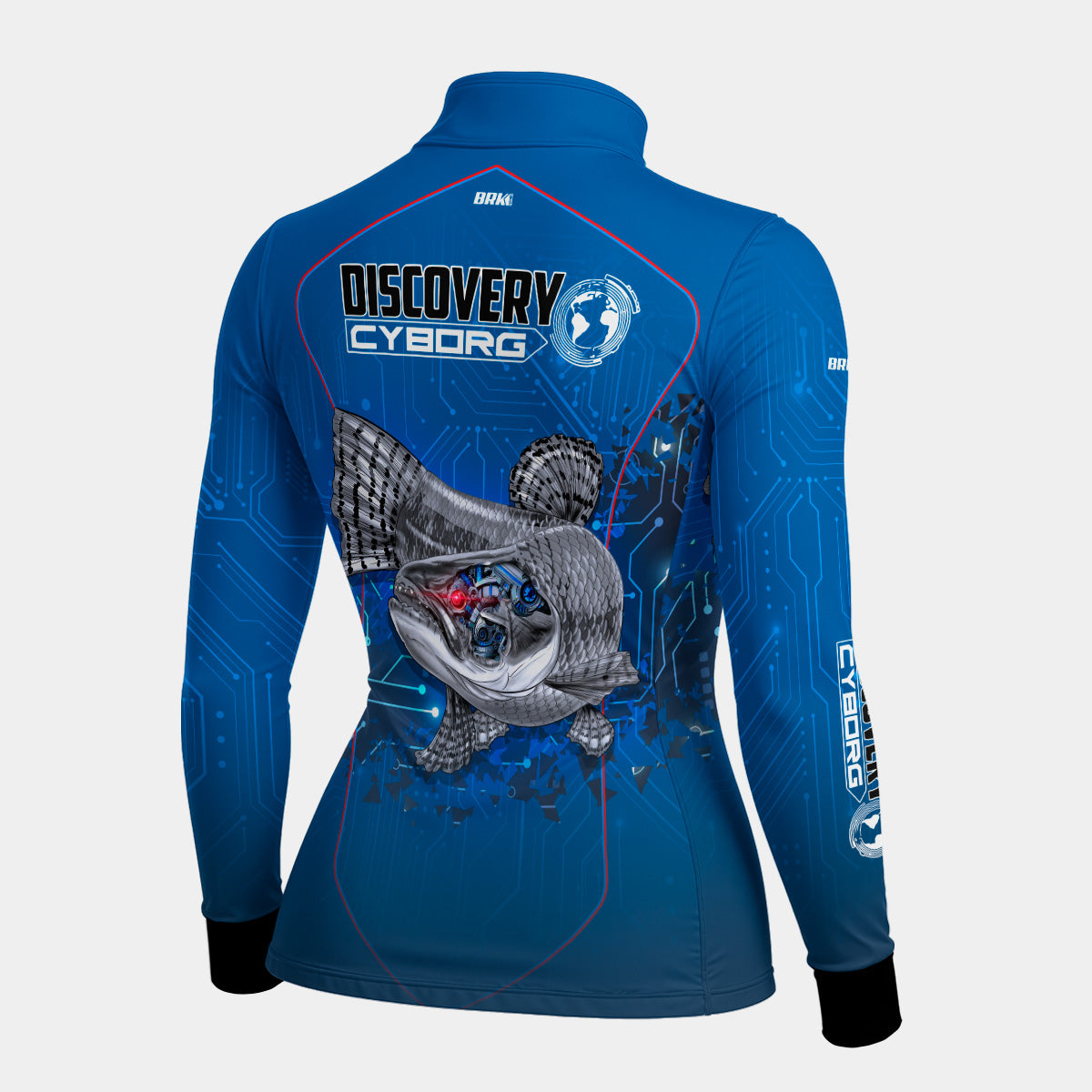 Camisa Feminina Brk Discovery Cyborg Azul com Proteção UV50+