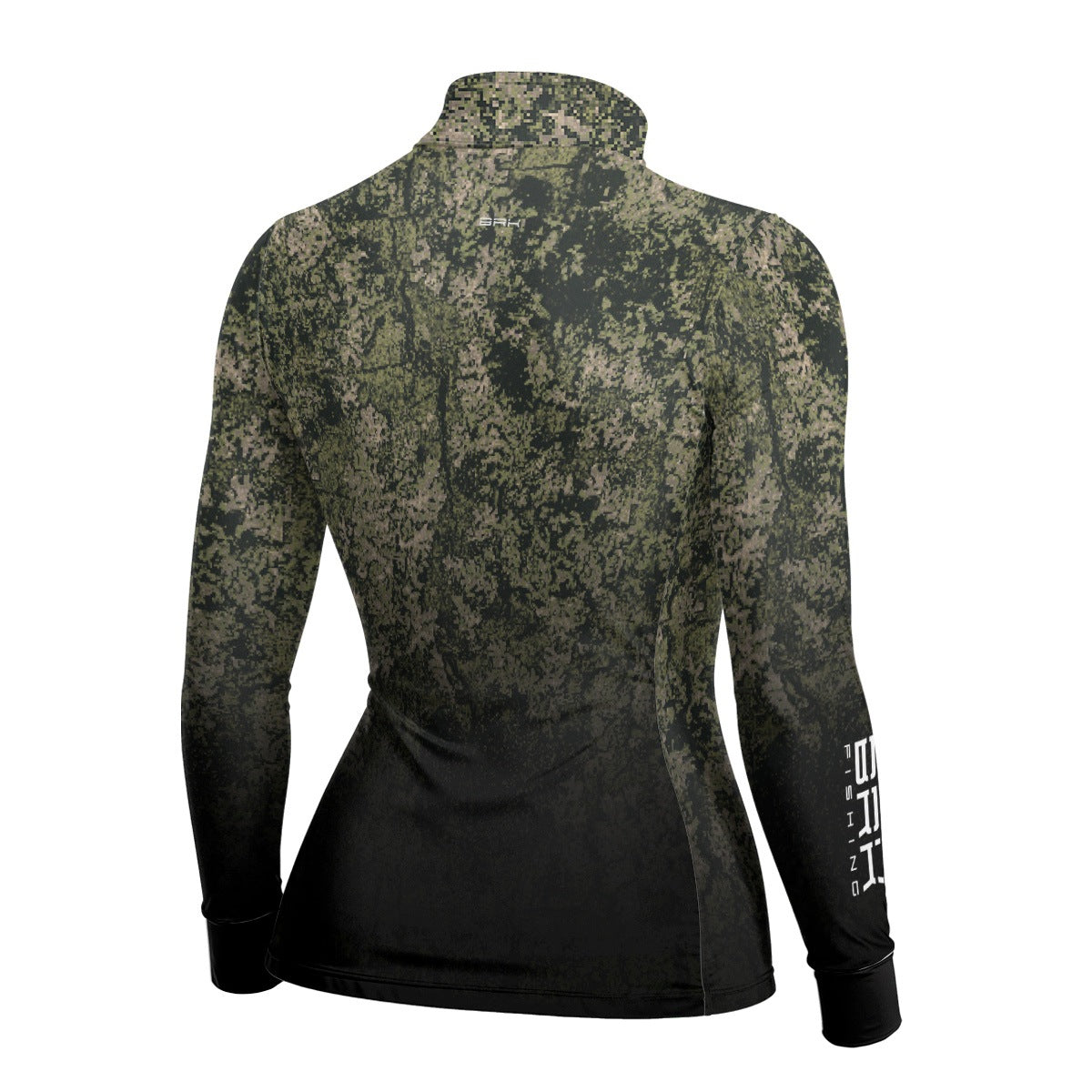 Camisa de Pesca Feminina Brk Camo Fishing com Proteção UV50+