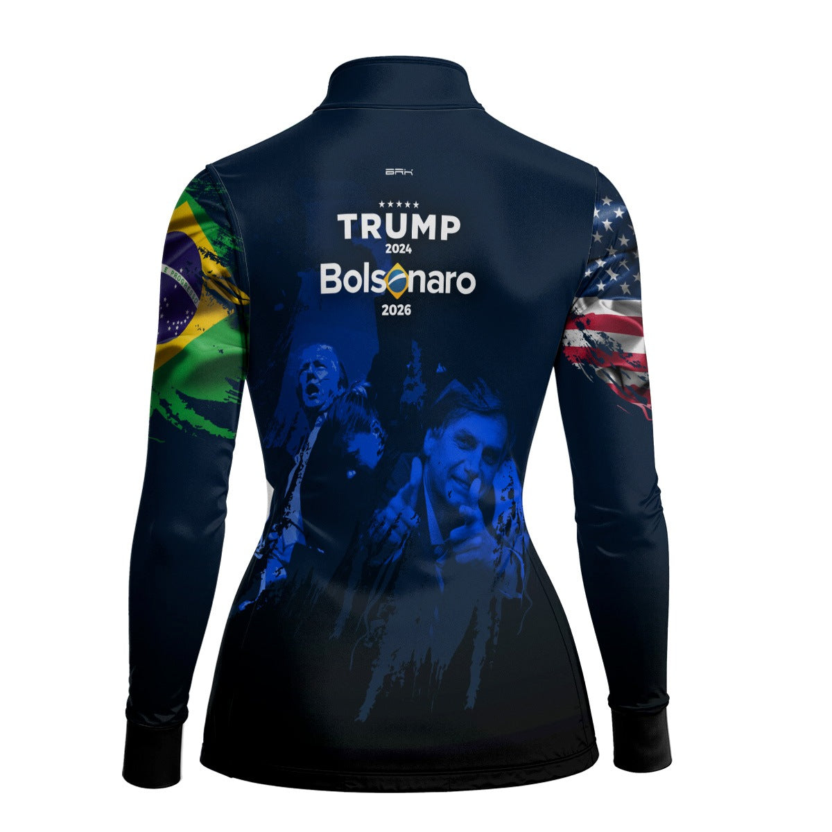 Camisa Agro Feminina Brk Trump e Bolsonaro com Proteção Solar UV50+