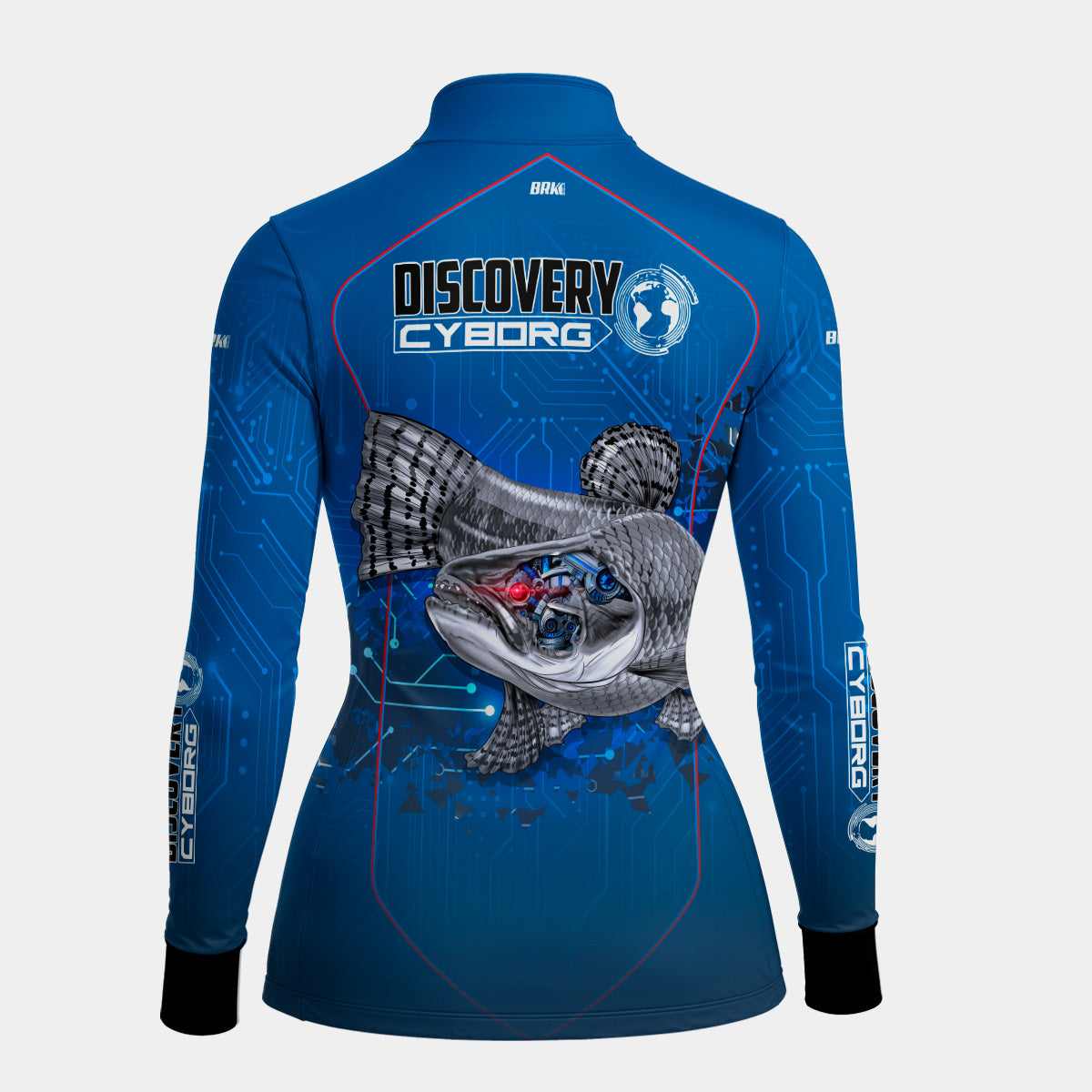 Camisa Feminina Brk Discovery Cyborg Azul com Proteção UV50+