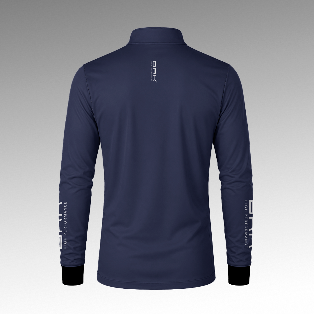 Camisa de Pesca Brk Basica Azul Marinho com Proteção Uv50+ - Tamanho: G1