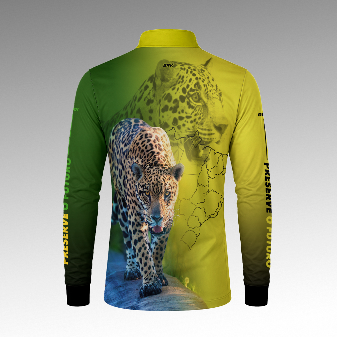 Camisa de Pesca Brk Onca Pintada com Proteção Uv50+ - Tamanho: G1