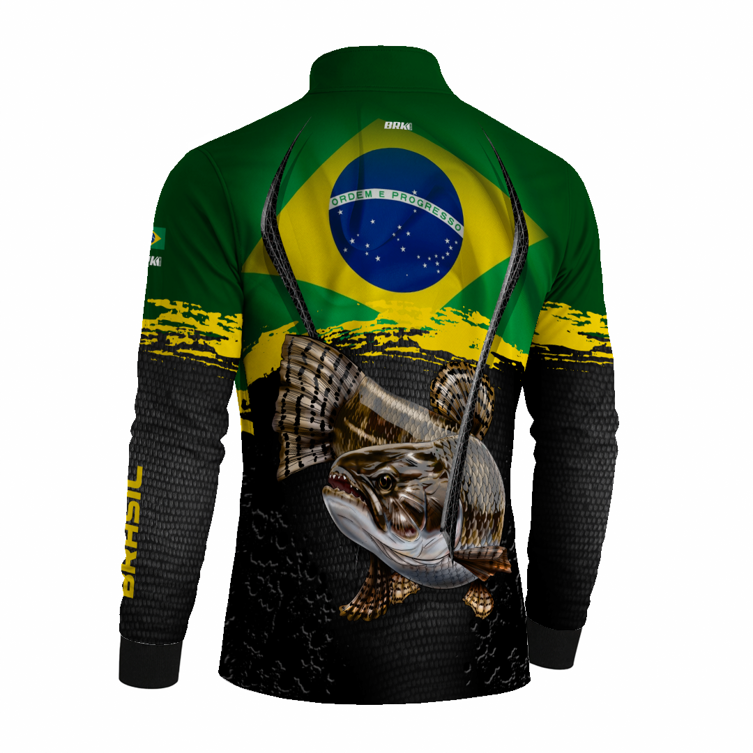 Camisa Brk Traira Brasil Uv50+ - Tamanho: G