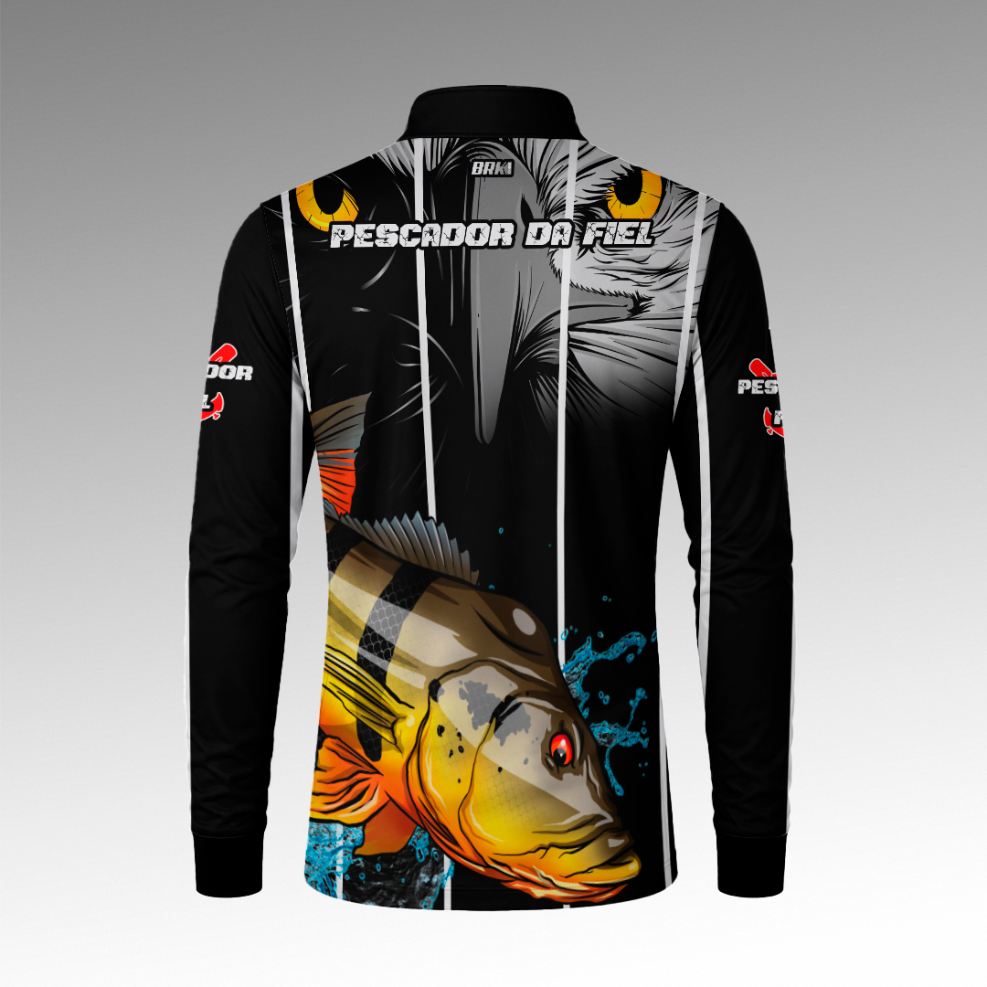 Camisa de Pesca Brk Tucunare Açu Futebol 84 com Proteção Uv50+ - Tamanho: G