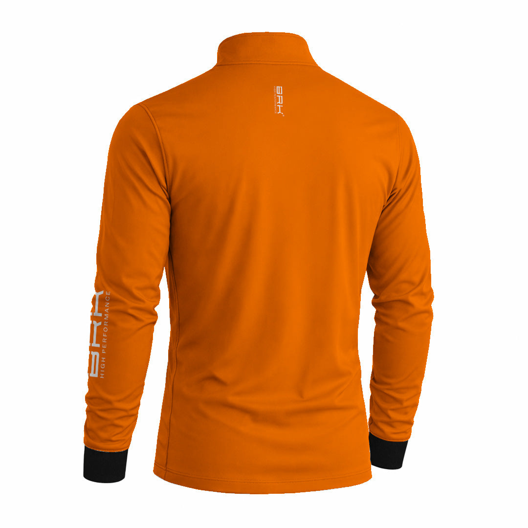 Camisa de Pesca Brk Basica Laranja com Proteção Uv50+ - Tamanho: G2