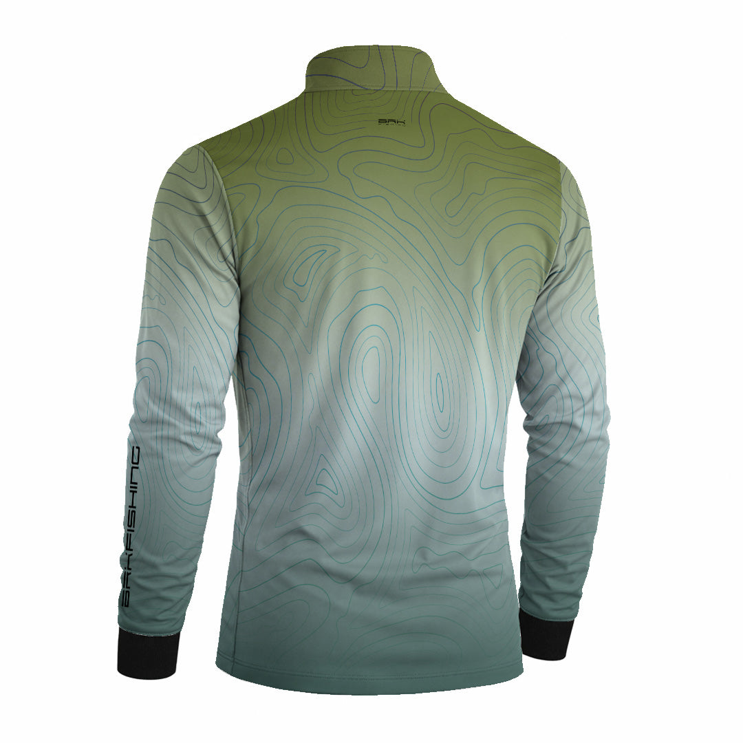 Camisa de Pesca Brk Verde River com Proteção Uv50+ - Tamanho: G