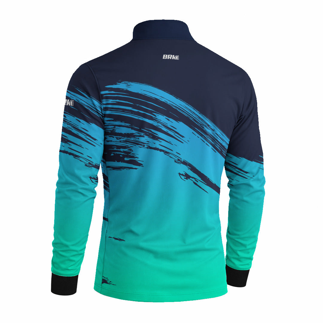 Camisa de Pesca Masculina Brk Blue Jet com Proteção Uv50+ - Tamanho: M