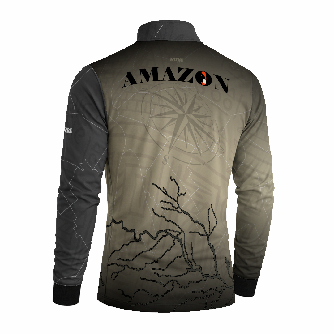 Camisa de Pesca Brk Amazon Cidade Perdida com Proteção Uv50+ - Tamanho: M