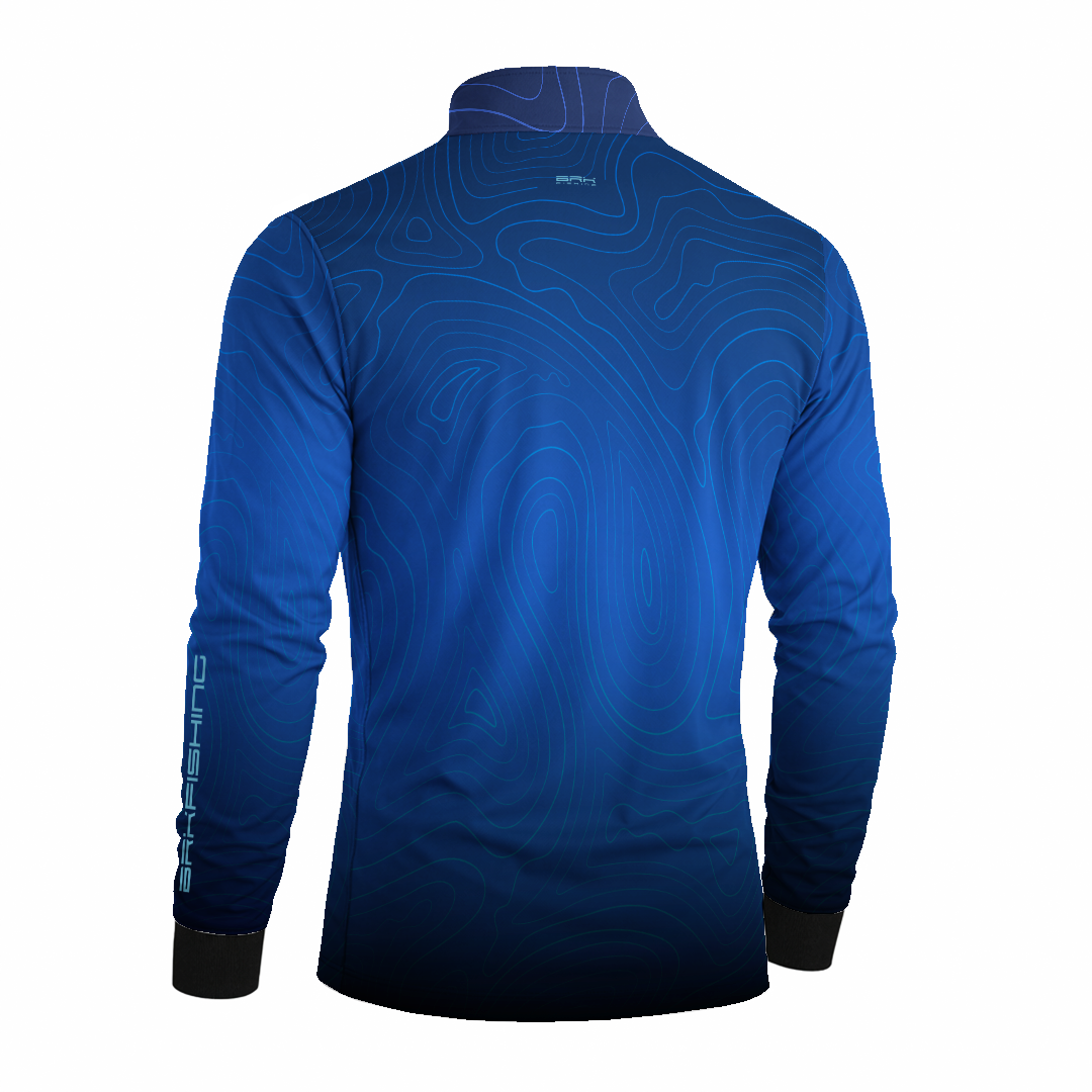 Camisa de Pesca Brk Azul Ocean com Proteção Uv50+ - Tamanho: GG