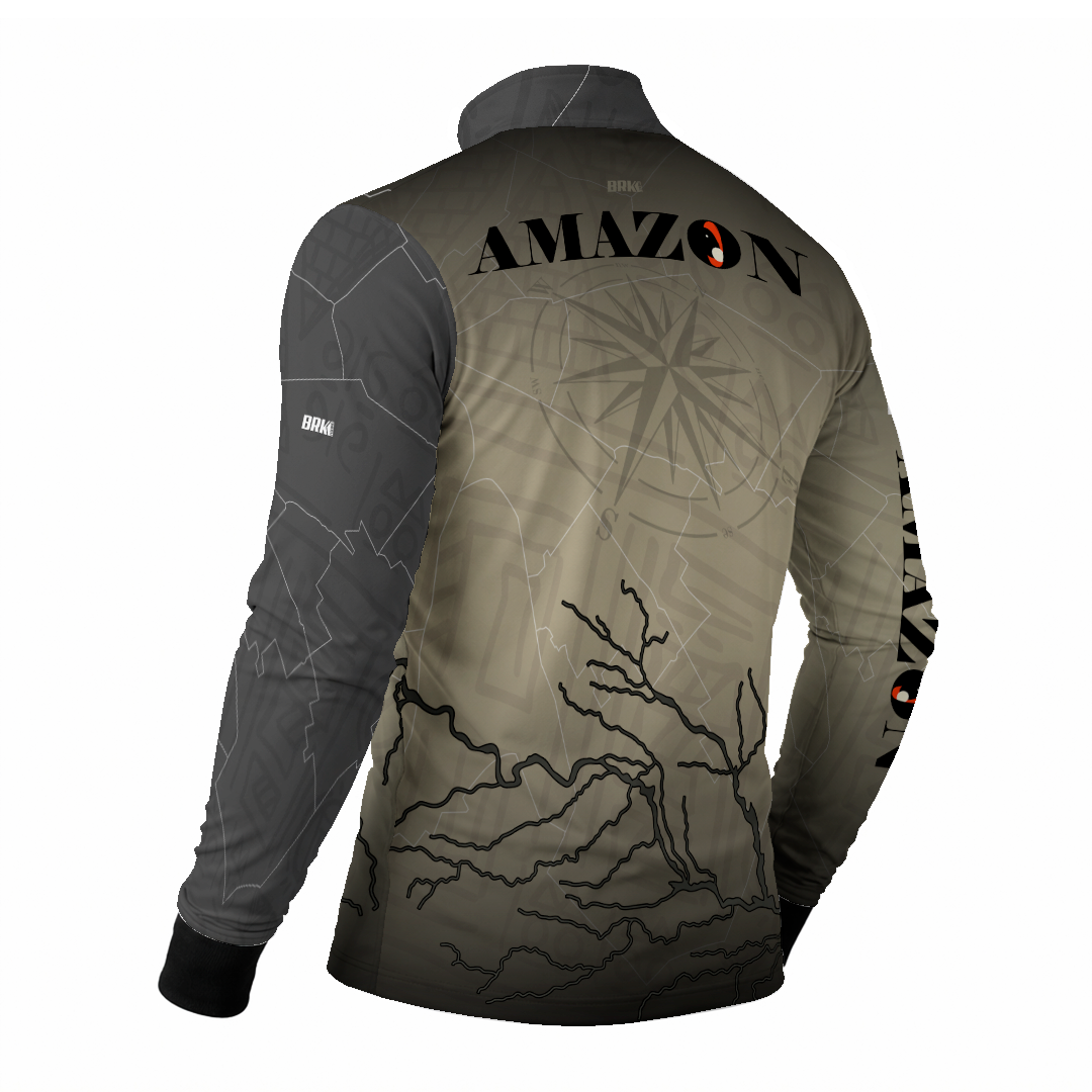 Camisa de Pesca Brk Amazon Cidade Perdida com Proteção Uv50+ - Tamanho: M