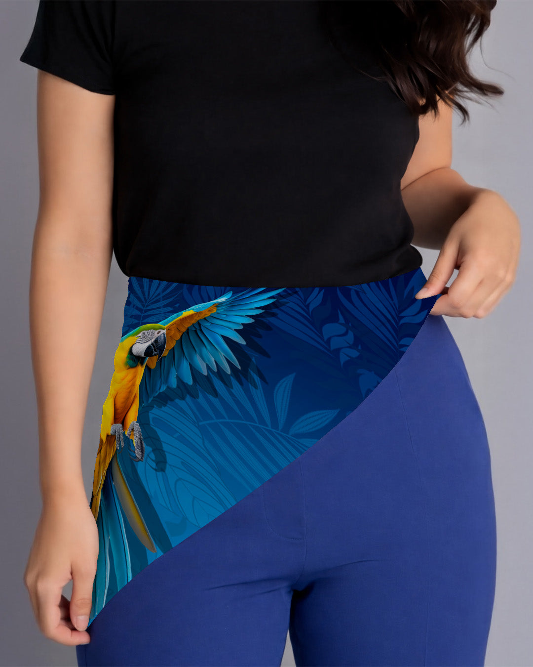 Lenco Estampado com Proteção Uv50+ Brk - Modelo:arara Azul - Tamanho: UNICO