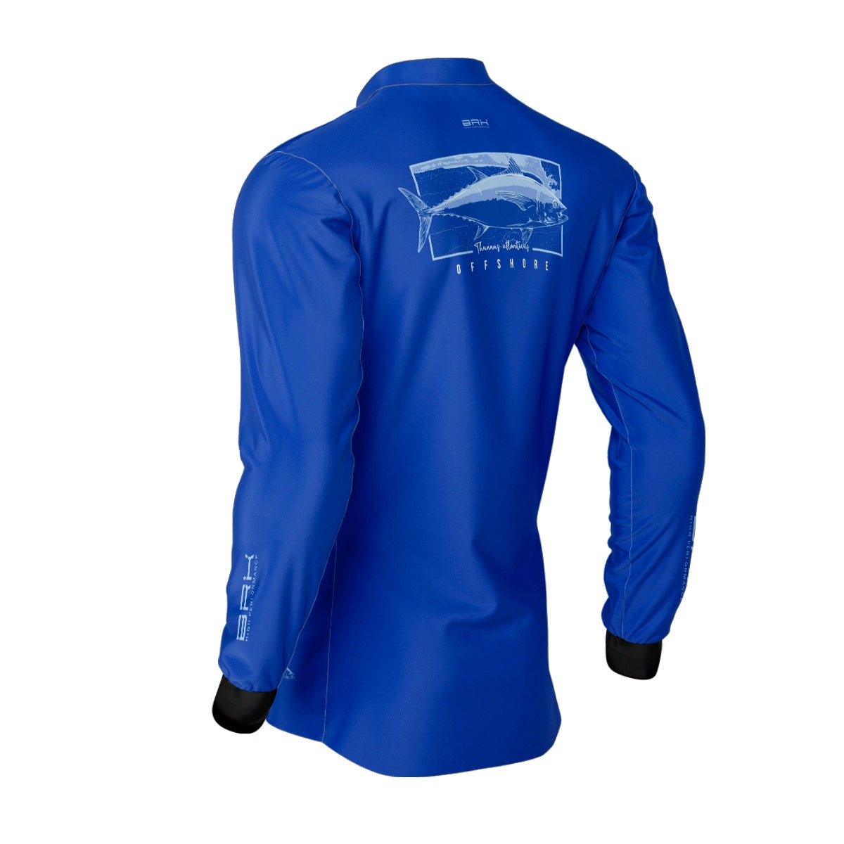 Camisa de Pesca Brk Atum Mapa Náutico Azul com Proteção Solar UV50+ - Brk Fishing