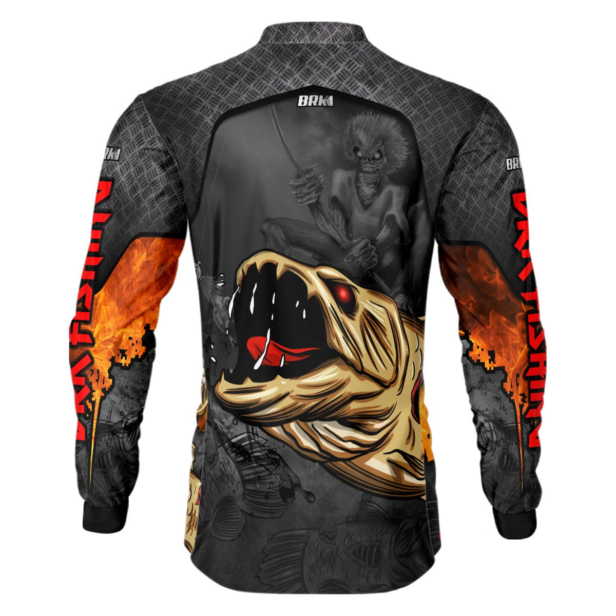 Camisa de Pesca Traíra Eddie Iron Maiden Limited com UV50+ - Brk Fishing