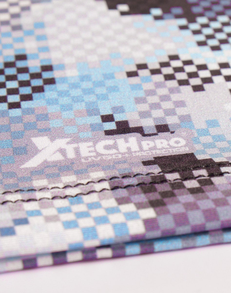 Camisa FusionX Brk Deep Camuflada Azul com Capuz e Proteção UV50+ - Brk Fishing