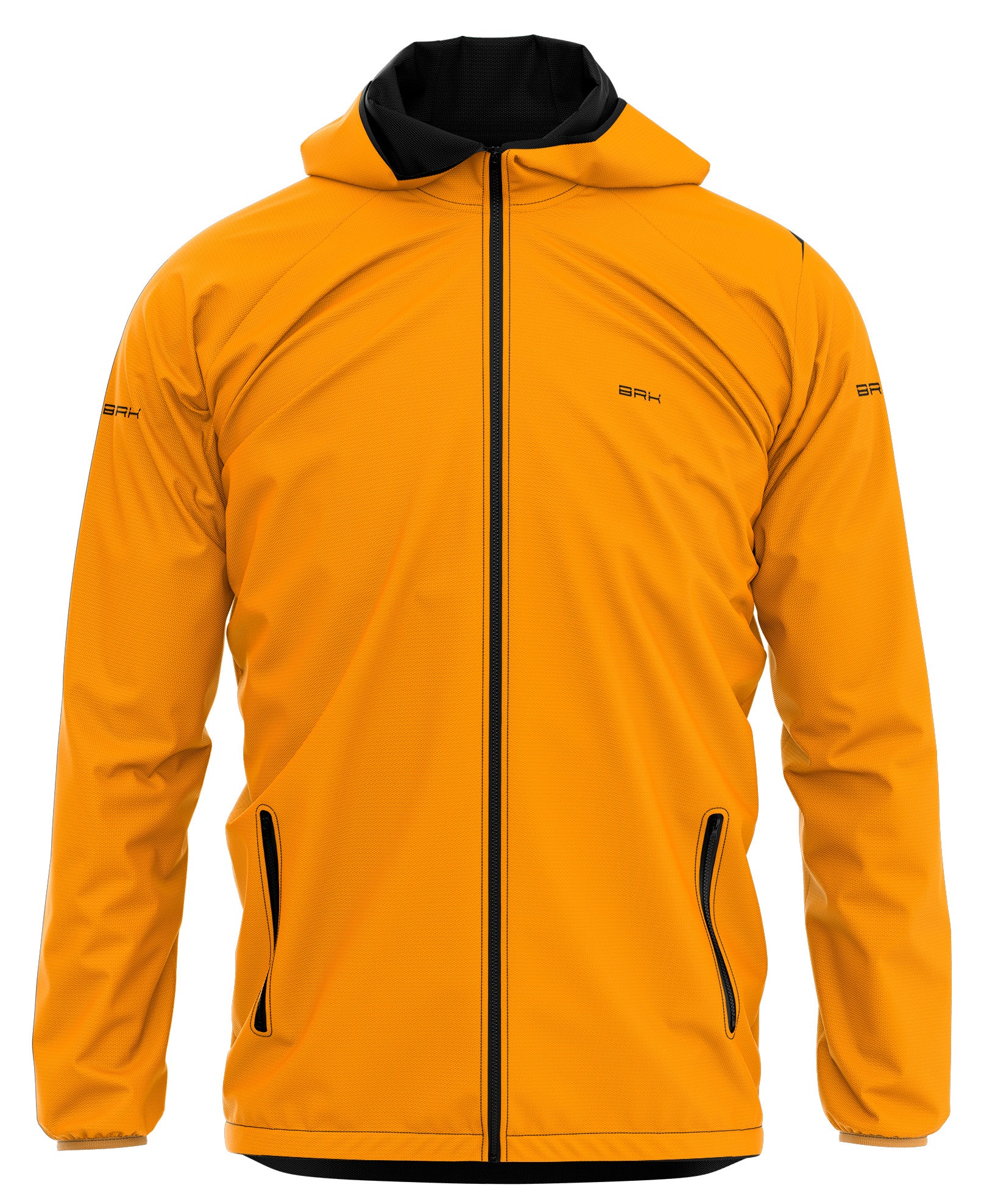 Jaqueta Corta Vento Brk Laranja Repelente à Água com UV50 Brk Fishing