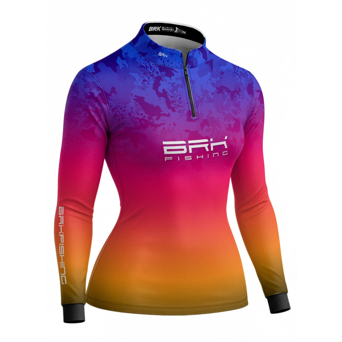 Camisa Feminina de Pesca Brk Femina Karambit Fade Camuflada com UV50+