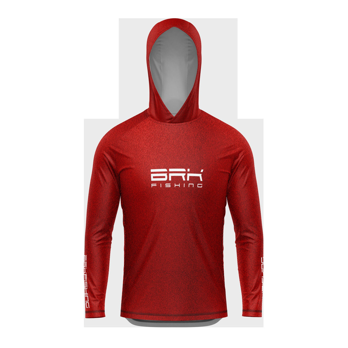 Camisa de Pesca com Capuz Brk Select Pursuit Jeansfit Red com Proteção Uv50+ - Tamanho: M