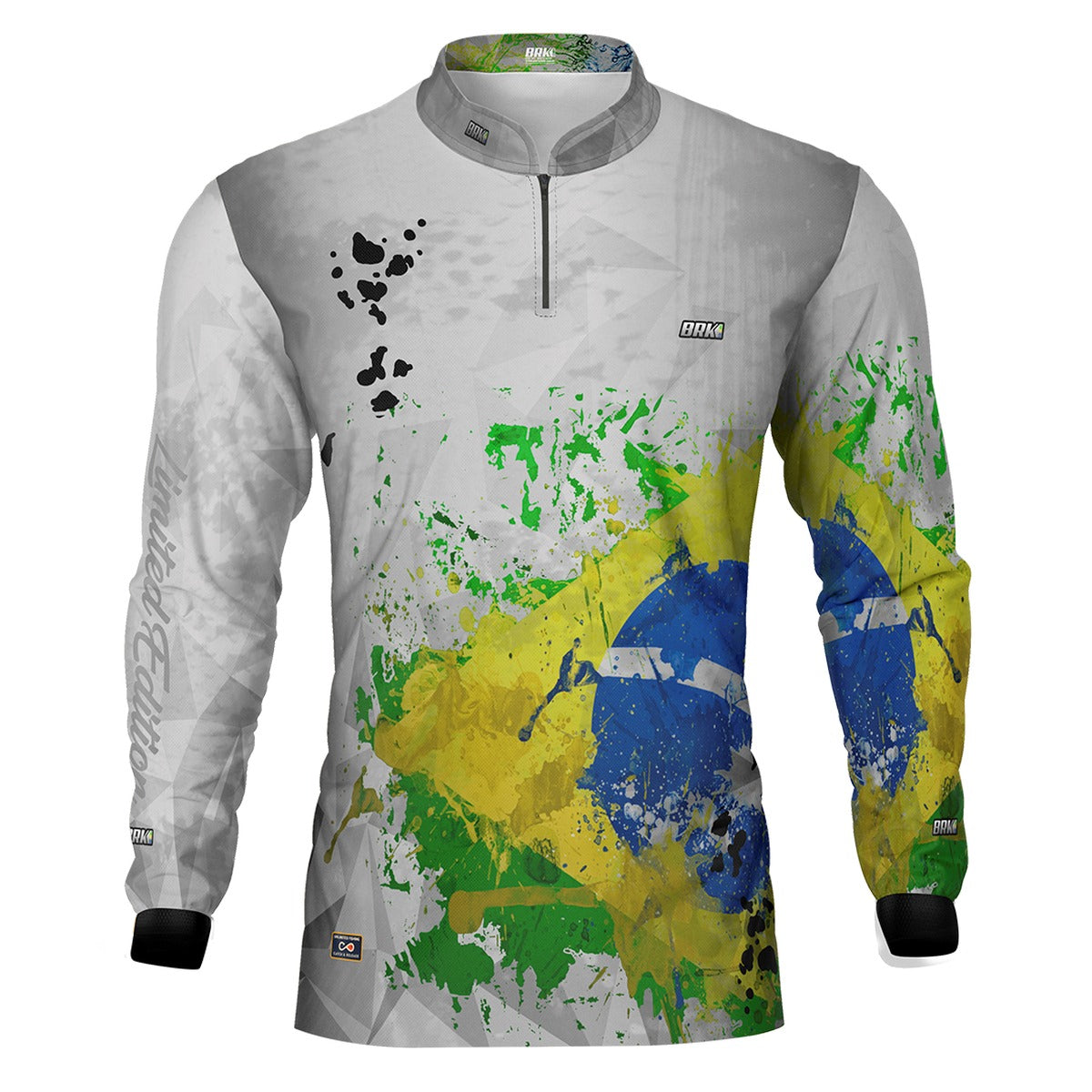 Camisa Brasil Brk Temensis com Proteção Uv50+ - Tamanho: G