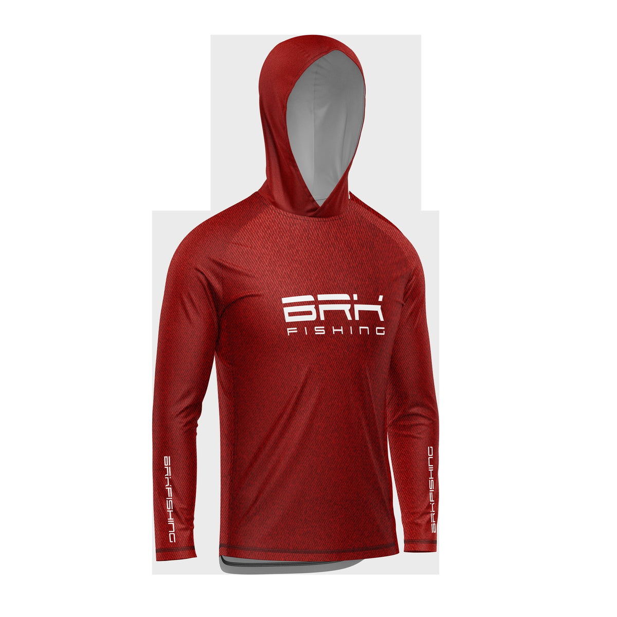 Camisa de Pesca com Capuz Brk Select Pursuit Jeansfit Red com Proteção Uv50+ - Tamanho: M