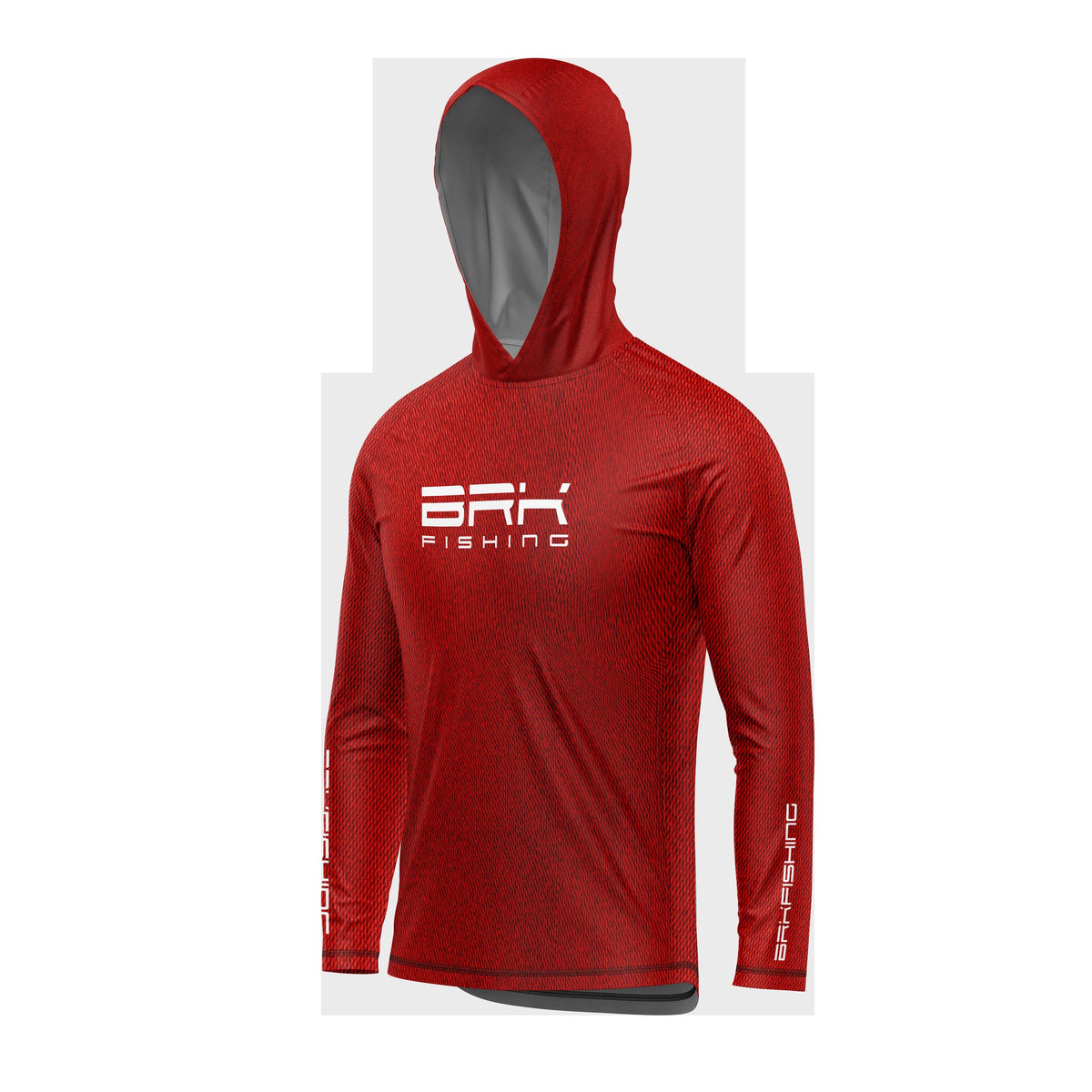 Camisa de Pesca com Capuz Brk Select Pursuit Jeansfit Red com Proteção Uv50+ - Tamanho: M