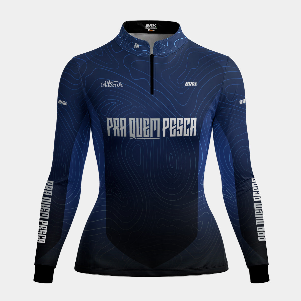 Camisa Feminina de Pesca Brk Pra Quem Pesca com Proteção UV50+