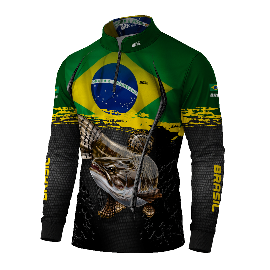 Camisa Brk Traira Brasil Uv50+ - Tamanho: G