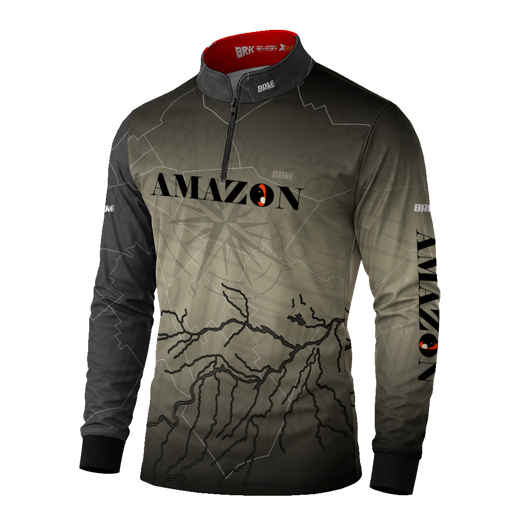 Camisa de Pesca Brk Amazon Cidade Perdida com Proteção Uv50+ - Tamanho: M