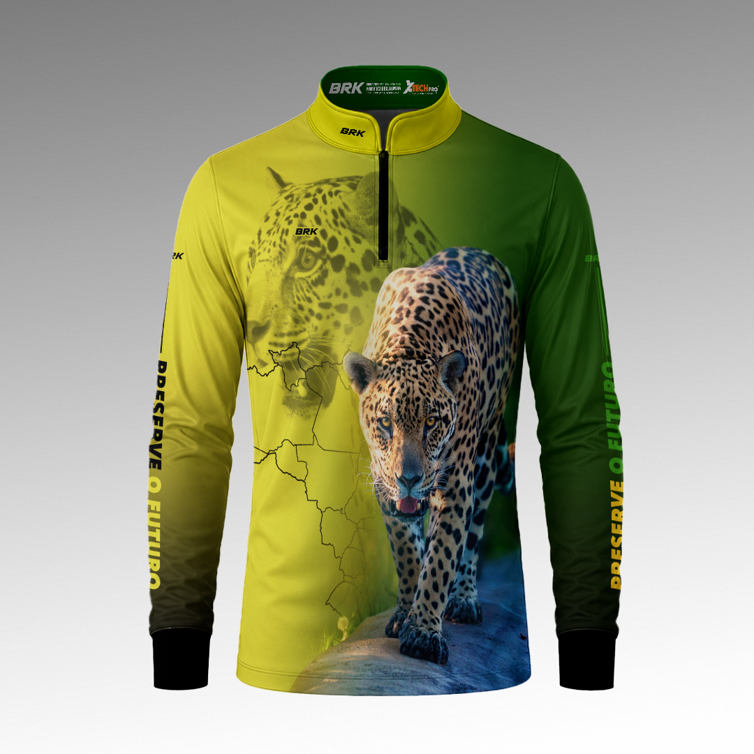 Camisa de Pesca Brk Onca Pintada com Proteção Uv50+ - Tamanho: G1