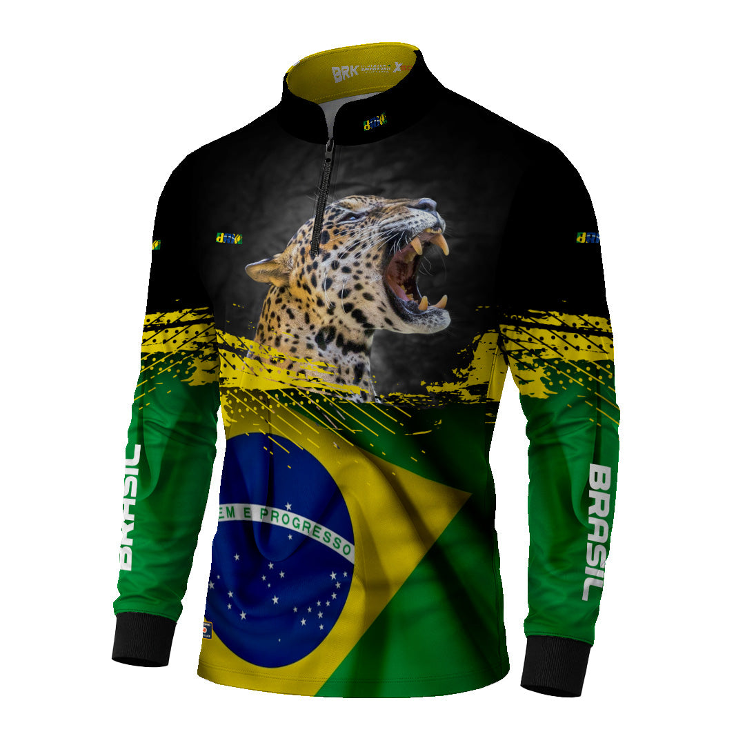 Camisa de Pesca Brasil Onca - Tamanho: G
