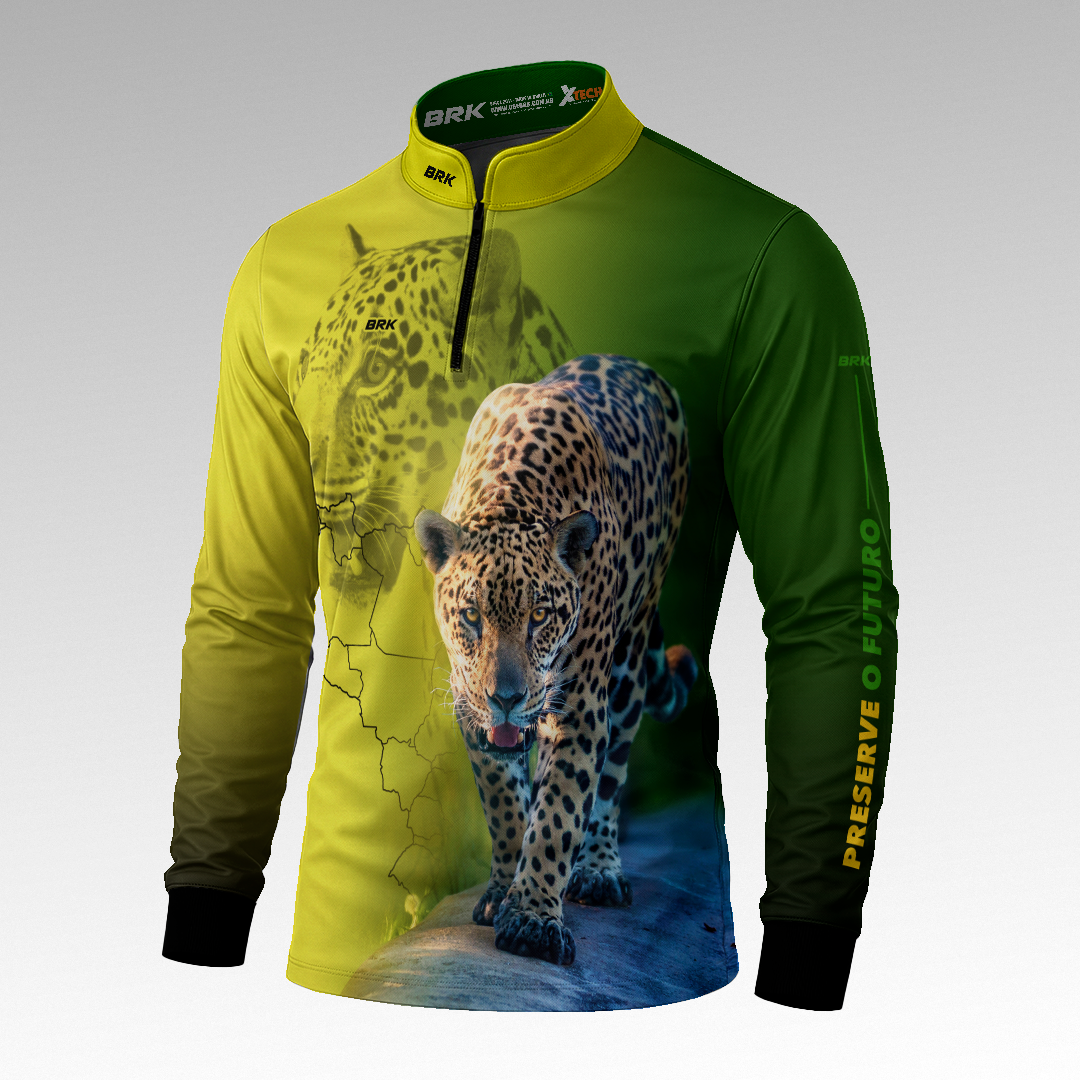 Camisa de Pesca Brk Onca Pintada com Proteção Uv50+ - Tamanho: G1