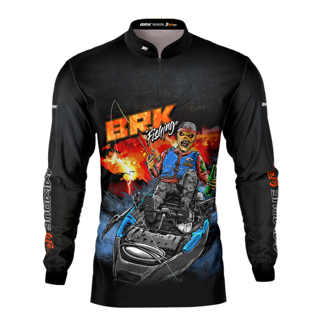 Camisa de Pesca Brk Caiaqueiro do Rock com Proteção Uv50+ - Tamanho: G