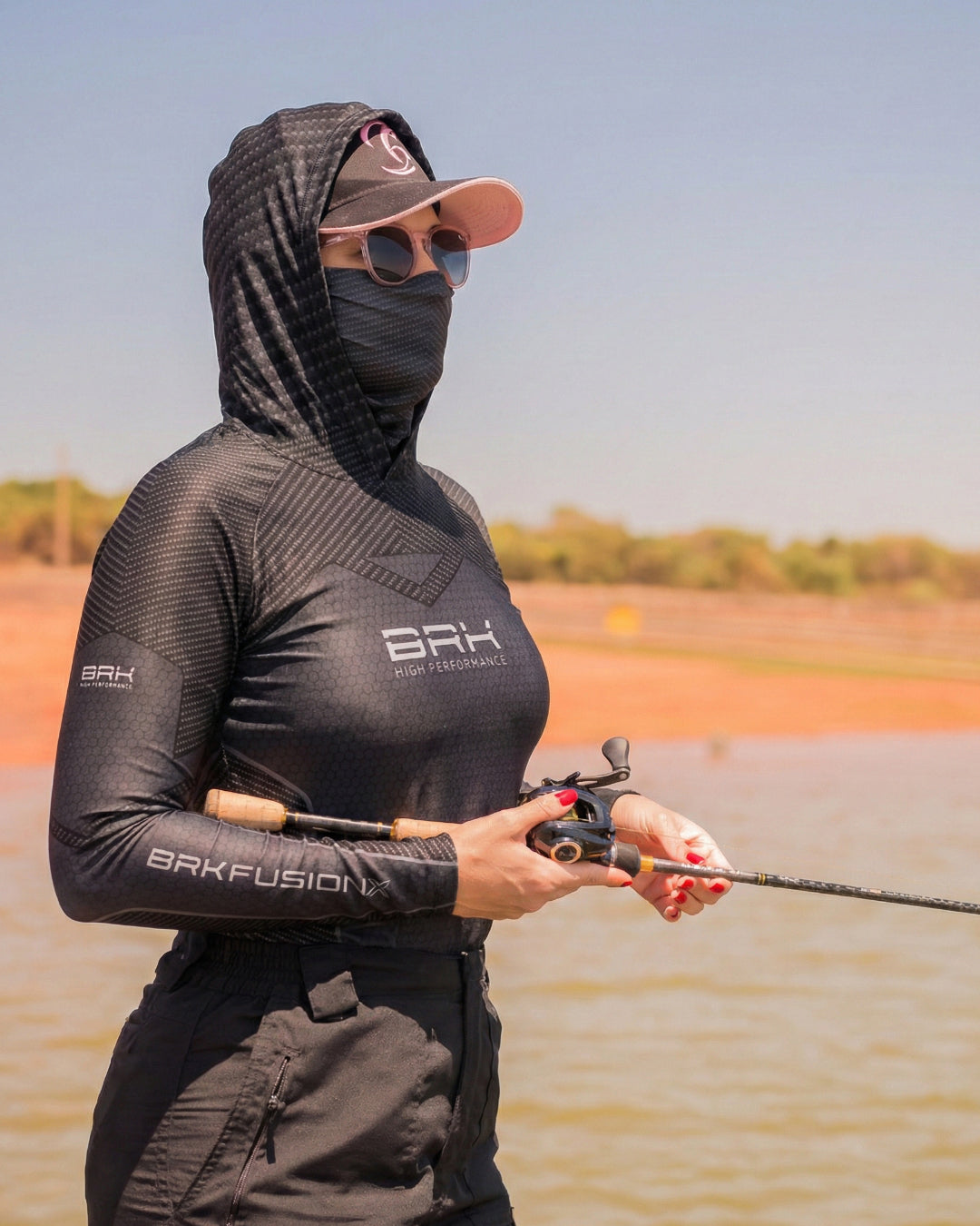 Camisa FusionX Feminina  Brk Fishing Fibra de Carbono com Proteção UV50+
