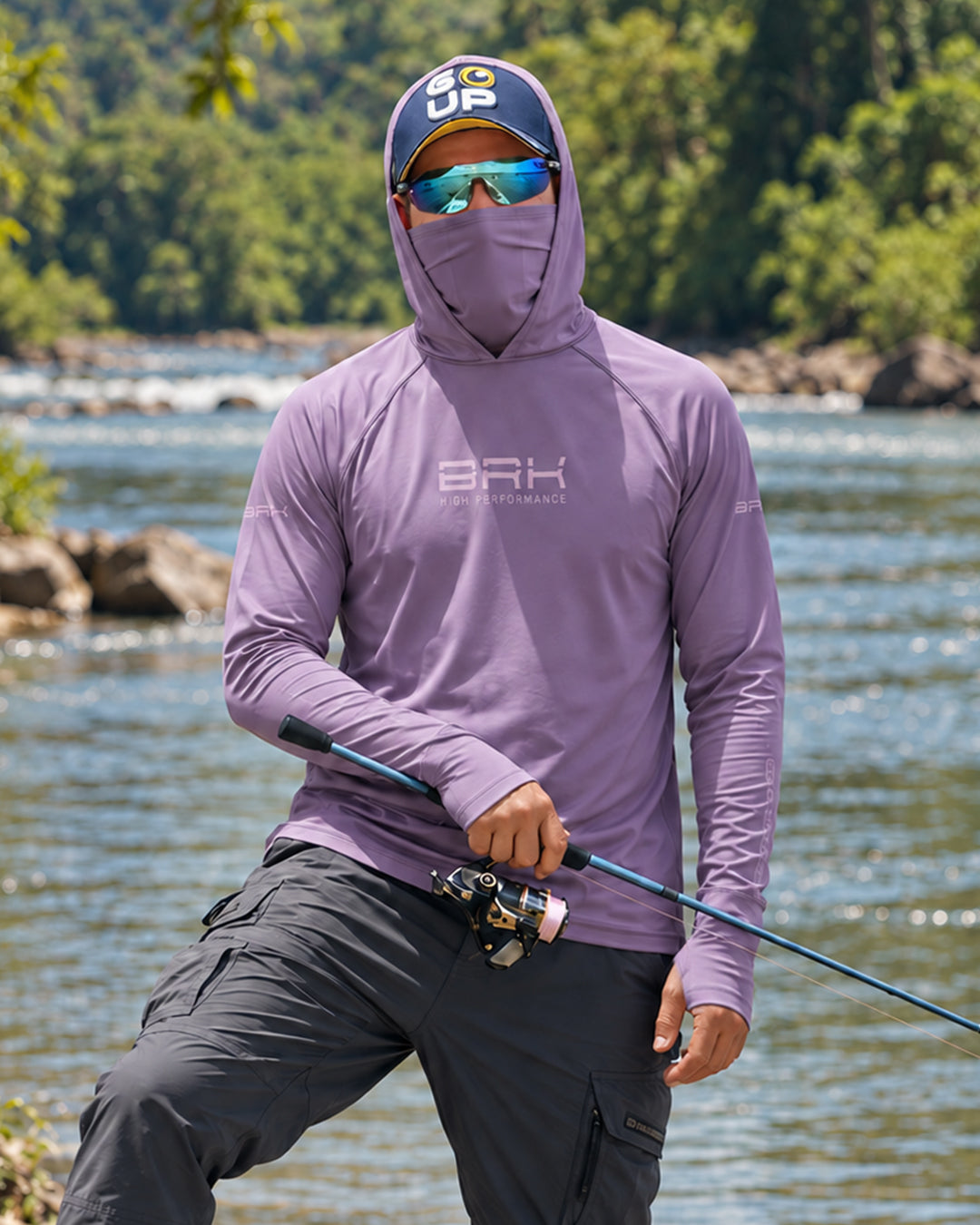 Camisa FusionX Brk Lilás com Proteção UV50+
