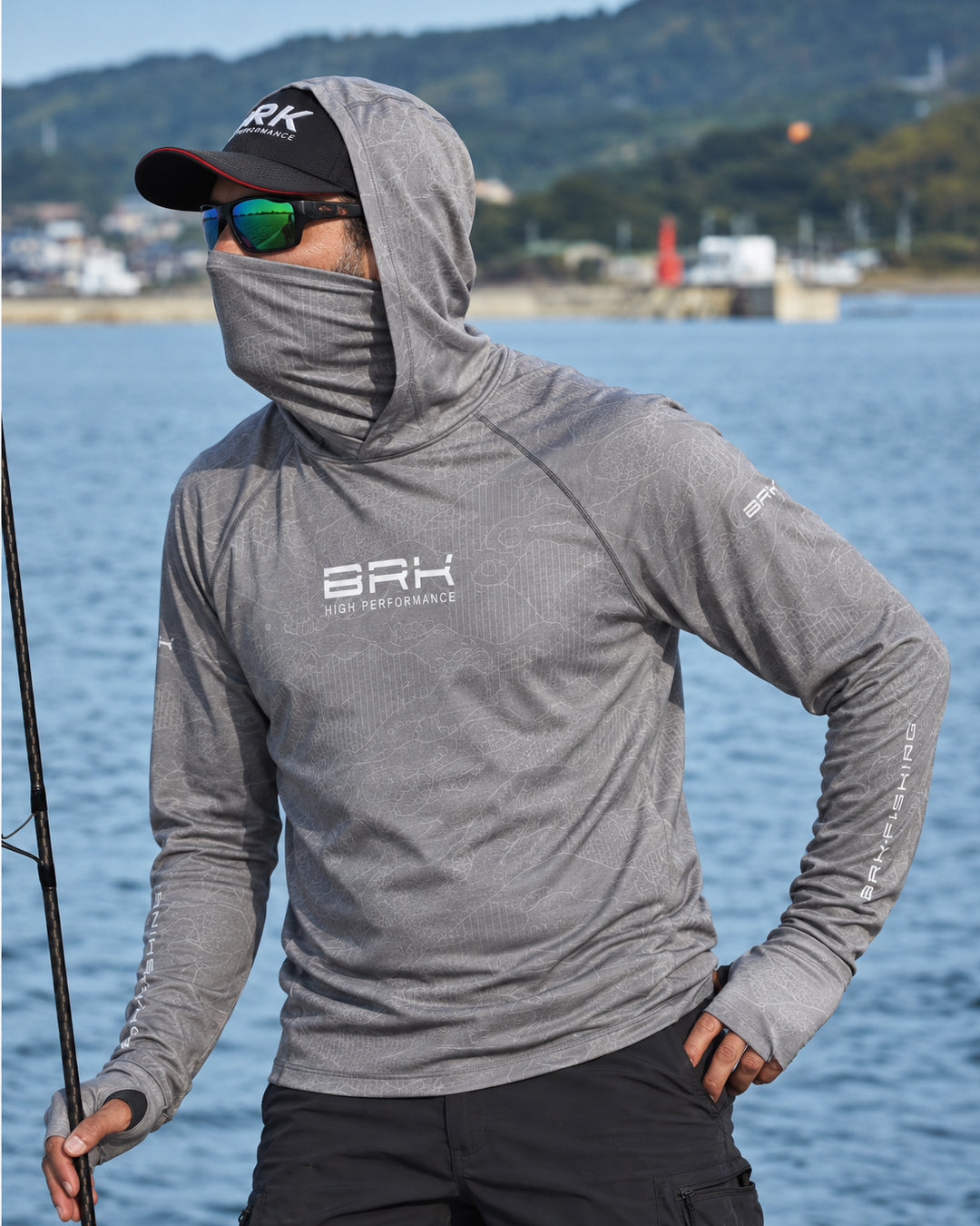 Camisa FusionX Brk Camo Cinza com Proteção UV50+