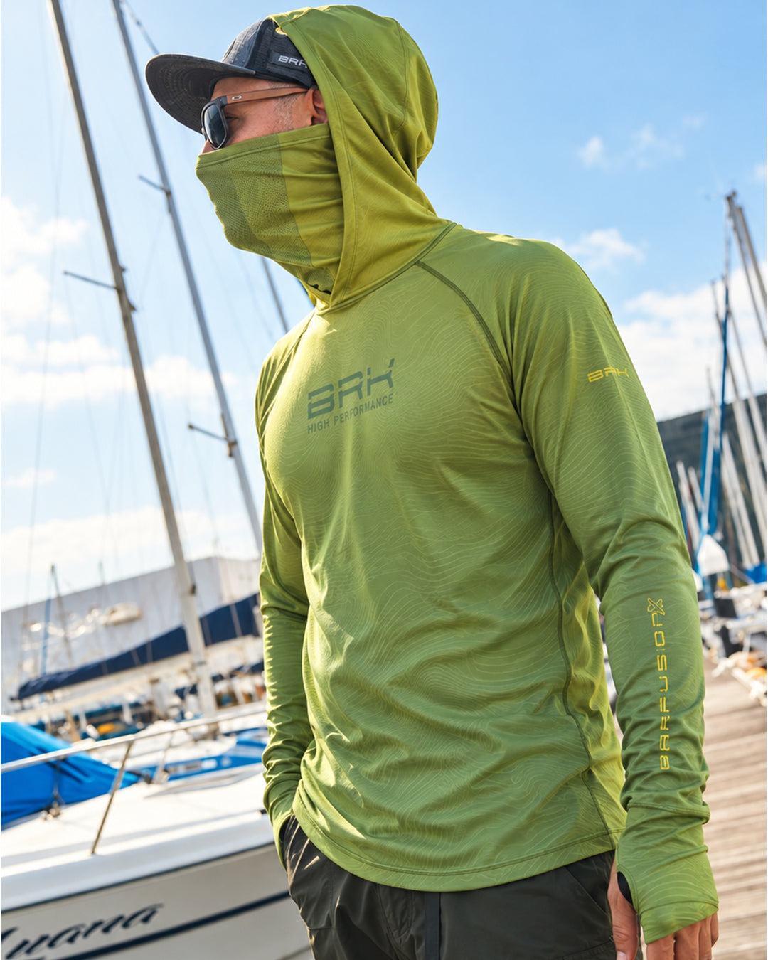 Camisa FusionX Brk Verde Degradê com Proteção UV50+