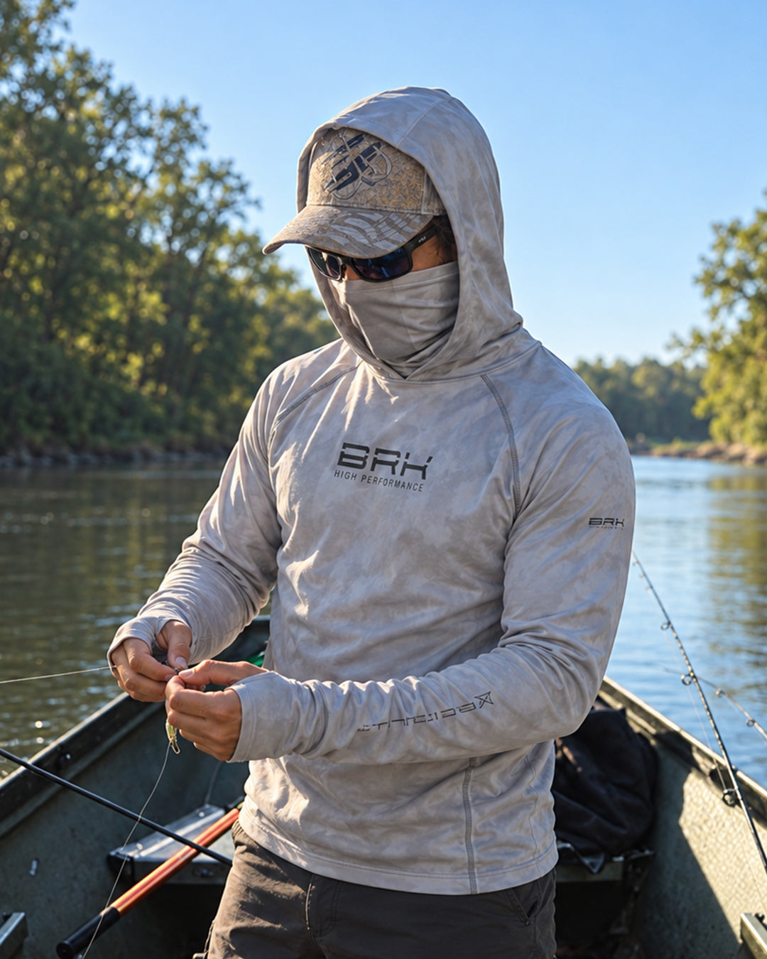 Camisa FusionX Brk Cinza Mescla com Proteção UV50+