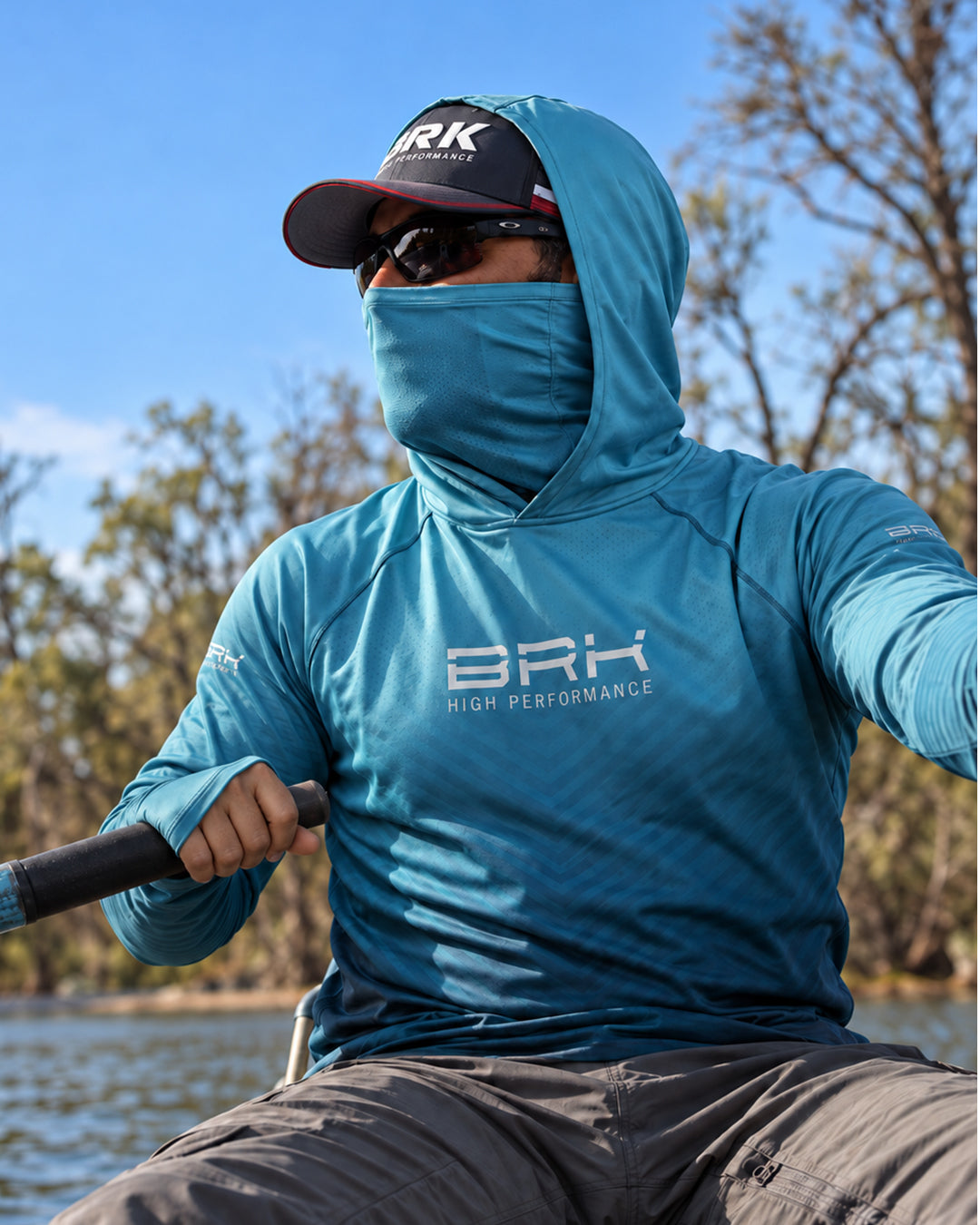 Camisa FusionX Brk Azul Degradê Acqua com Proteção UV50+