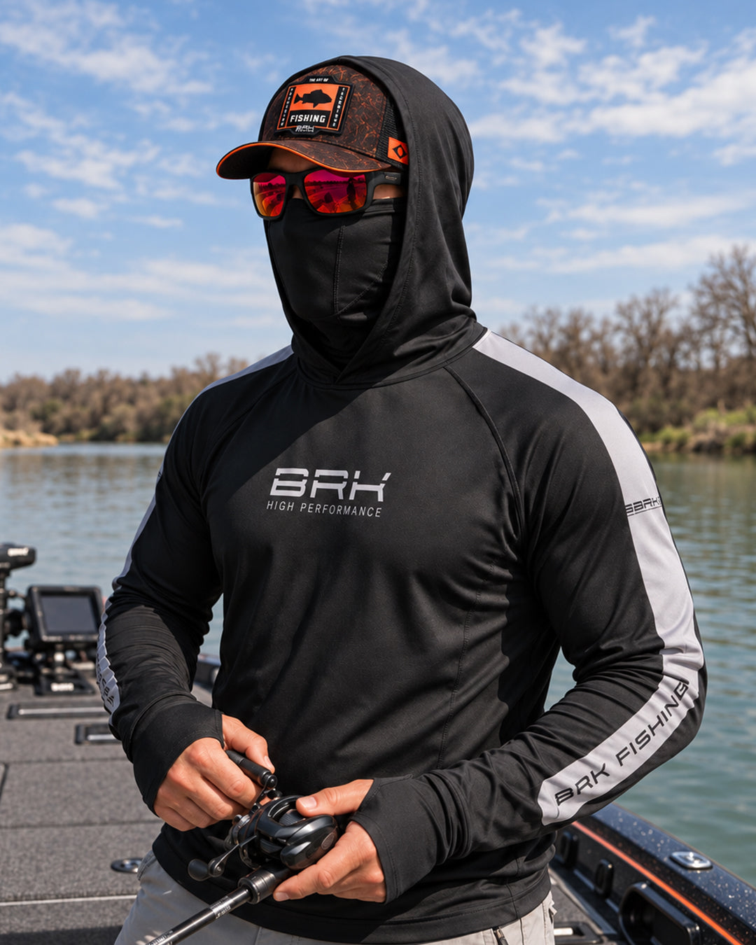 Camisa FusionX Brk Black Shadow com Proteção UV50+