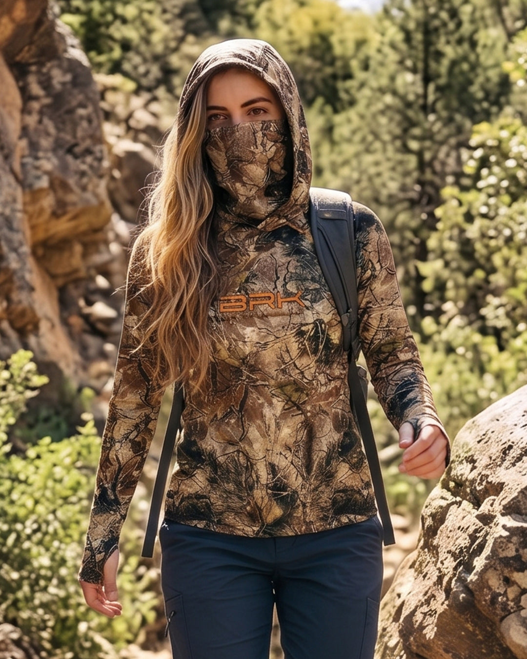 Camisa FusionX Feminina Brk Forest Hunter com Proteção UV50+