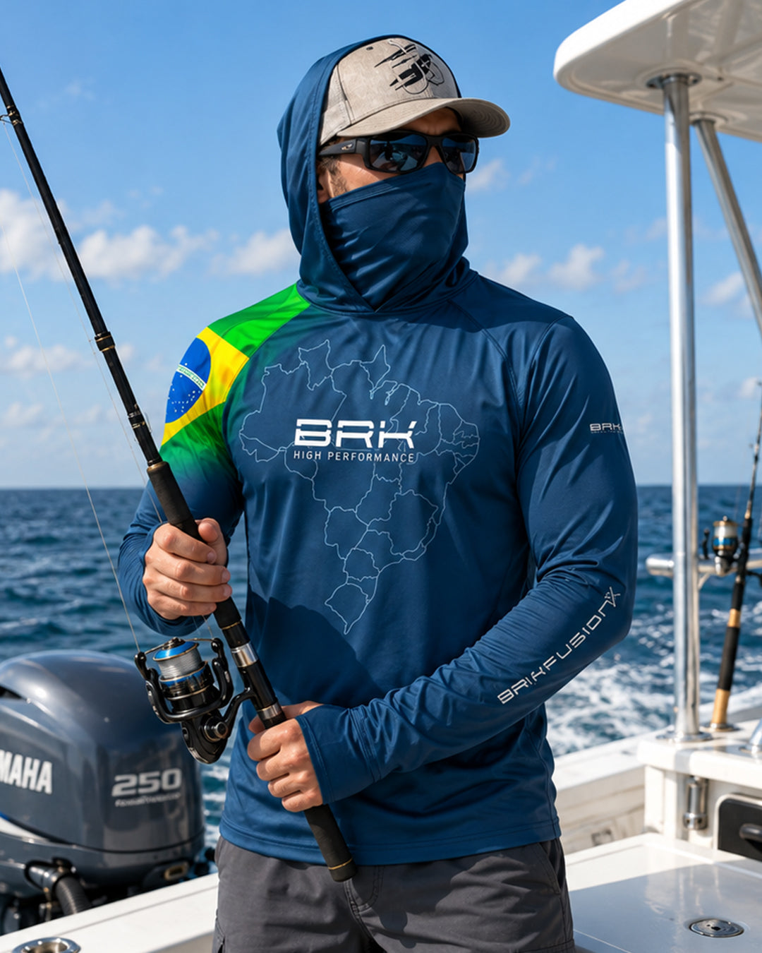 Camisa FusionX Brasil Azul