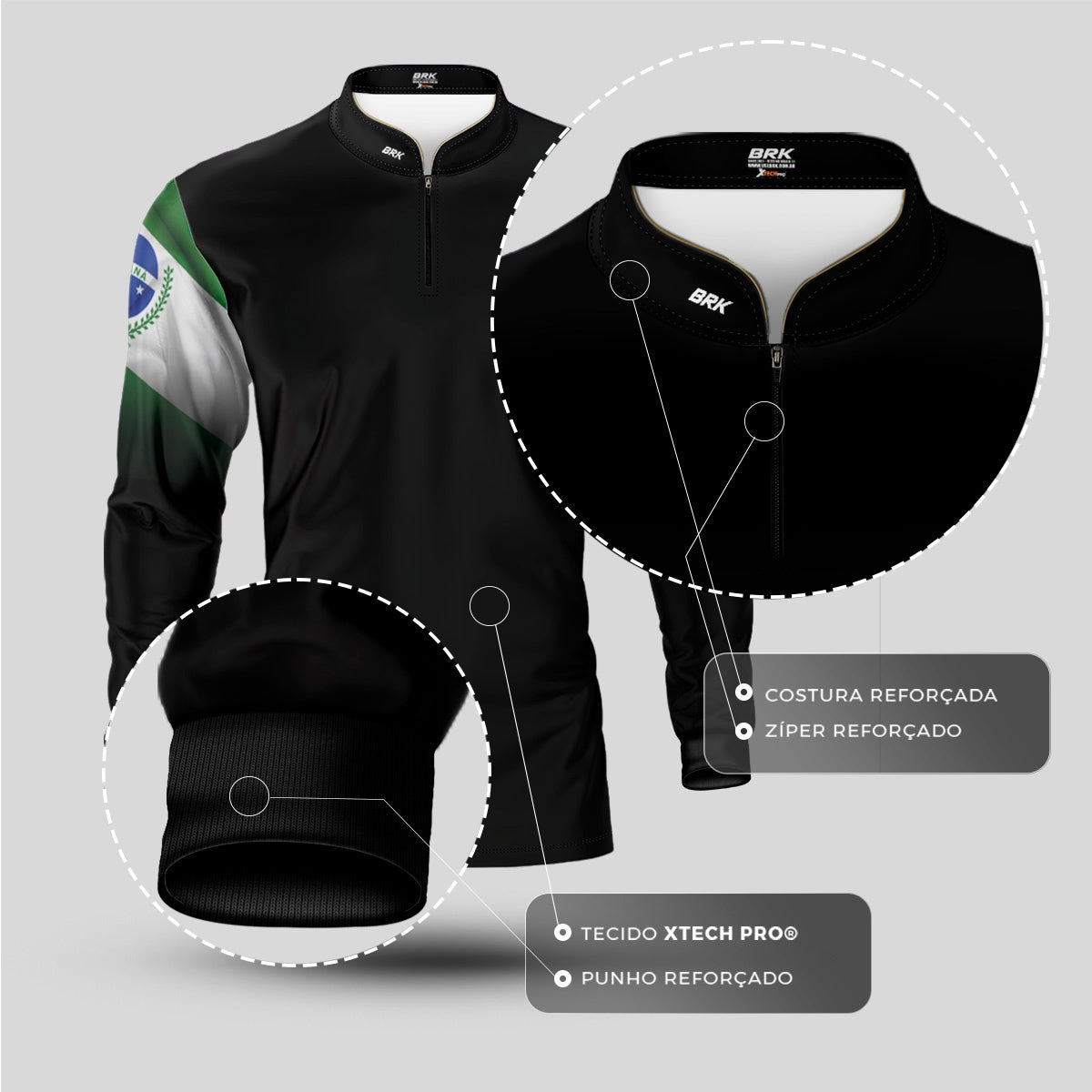 Camisa Master Brk Paraná com Proteção Uv50+