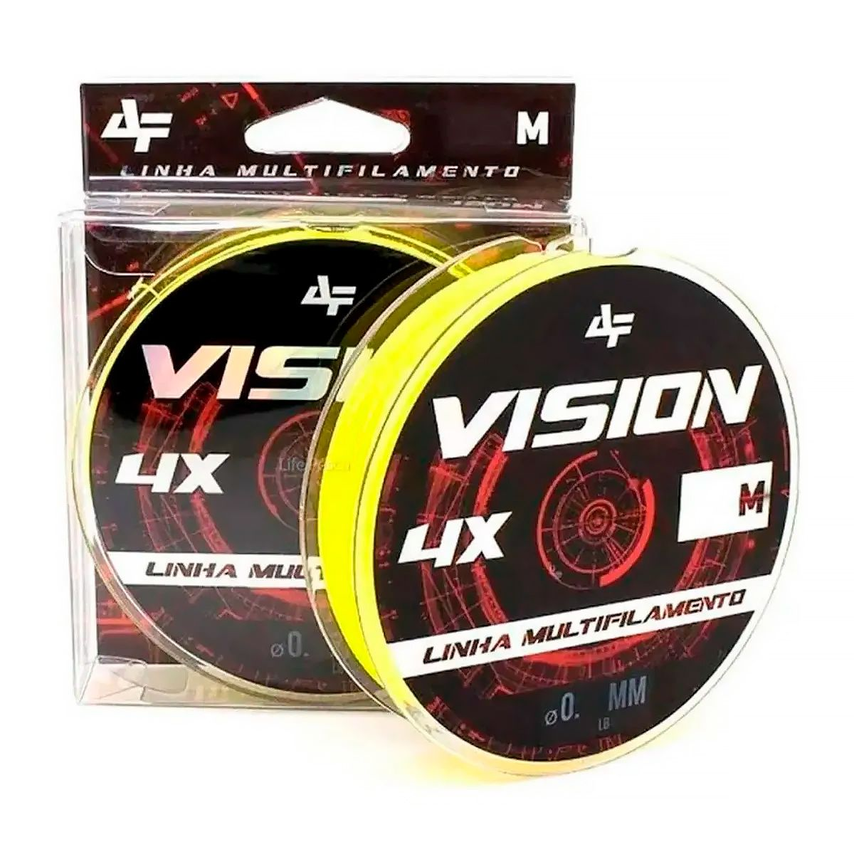 Linha de Pesca Multifilamento Vision X4 150m Albatroz - Amarelo - Brk Fishing