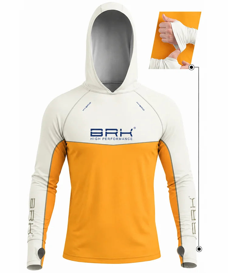 Camisa de Pesca Brk com Capuz Hybrid Off Lure com Proteção Solar UV50+