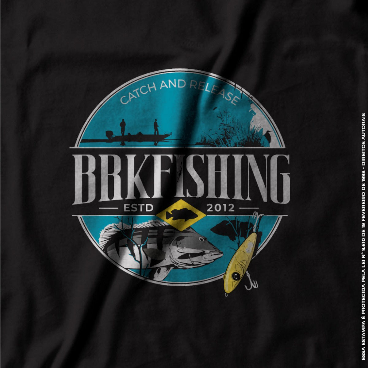 Camiseta Fishing Brk Catch And Release com Algodão Premium - Brk Fishing