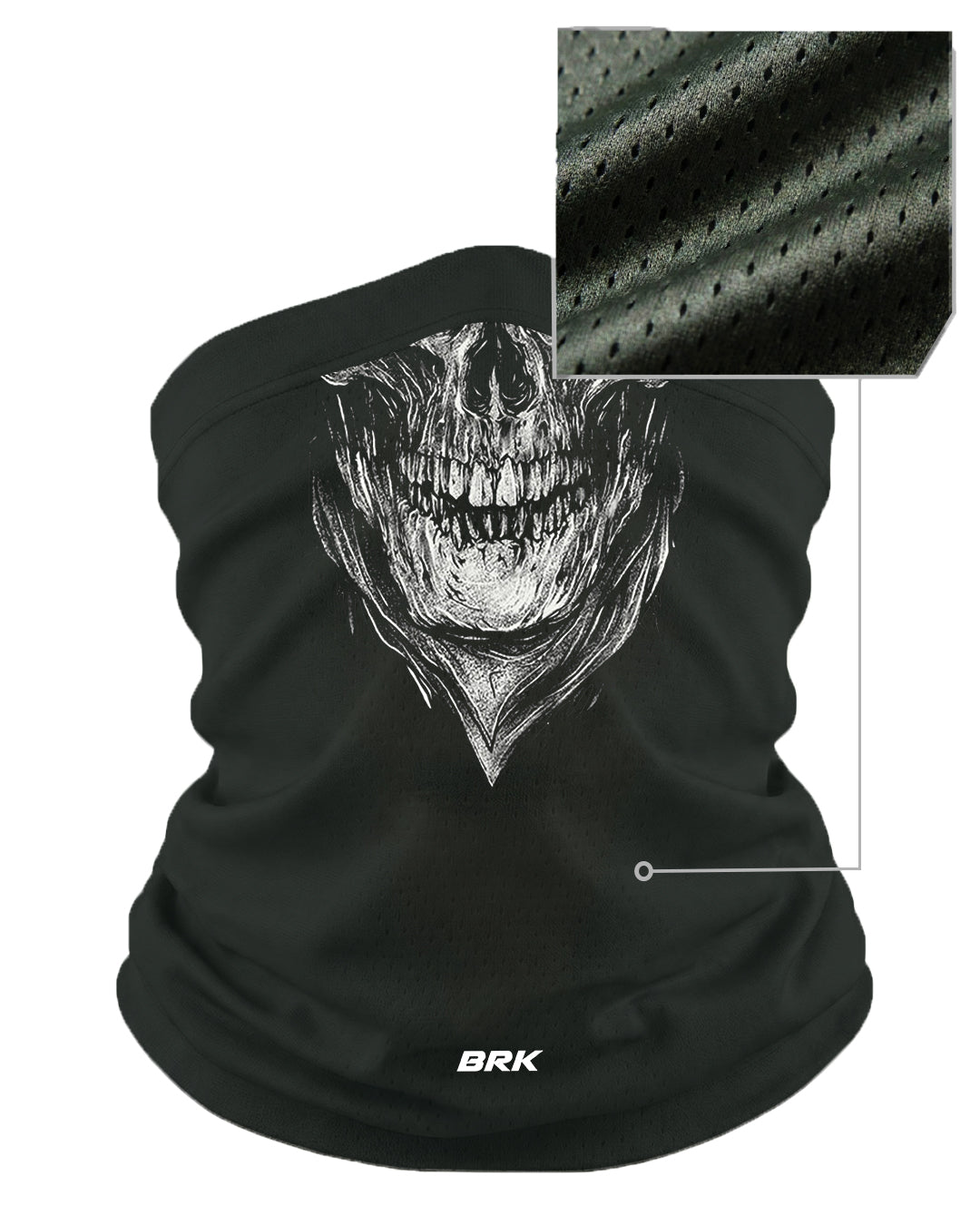 Bandana BlackMask Brk UV50 Caveira Realista Coleção Caveiras