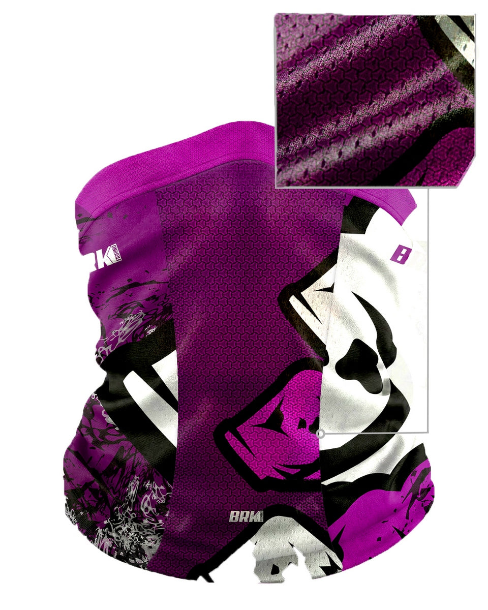 Bandana BlackMask Brk Roxo com Peixes com Proteção UV50+
